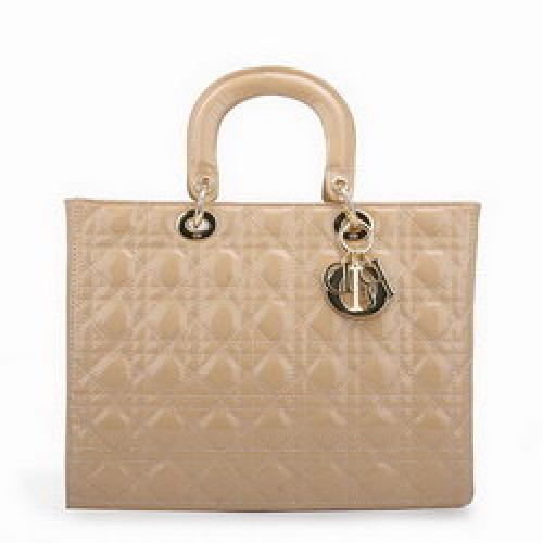 Dior Tote Bags Lakleer Abrikoos 44561