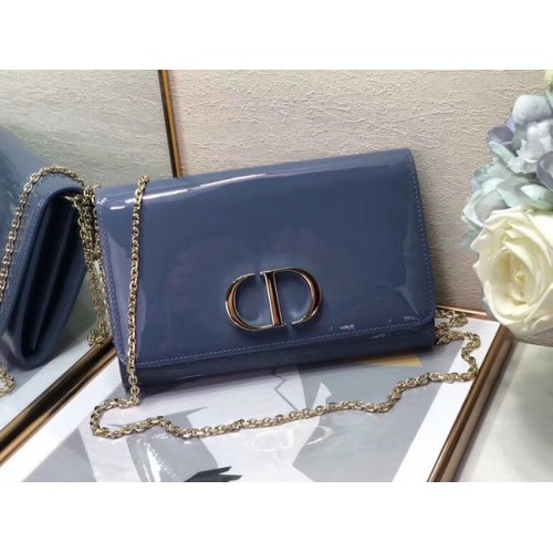 Dior leren clutch M9205 blauw