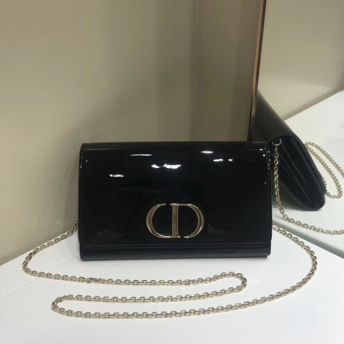 Dior leren clutch M9205 zwart