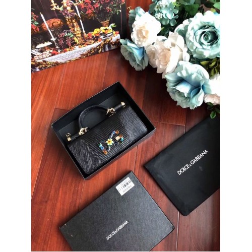 Dolce Gabbana draagtassen van kalfsleer 1126 zwart