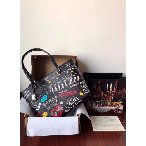 Dolce Gabbana draagtassen van kalfsleer 4116 zwart