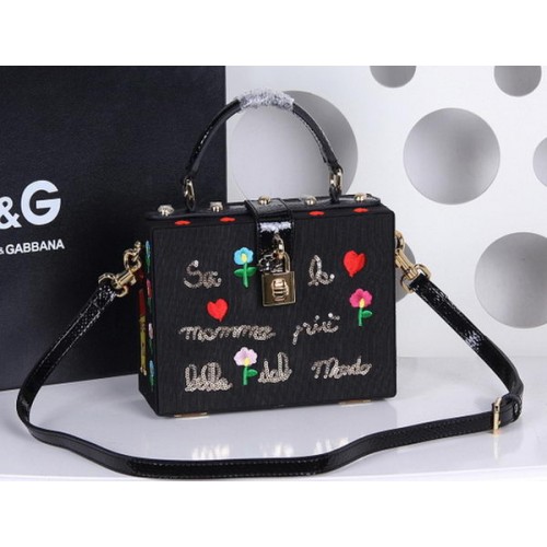 Dolce Gabbana Family Patch DOLCE BOX Tas DG4190 Zwart