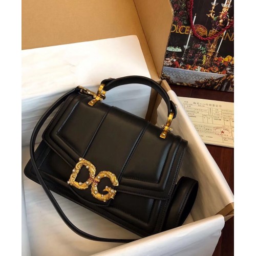 Dolce Gabbana Originele Leren Tas 4916 Zwart