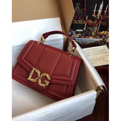 Dolce Gabbana Originele Leren Tas 4916 Rood