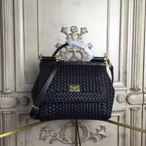 Dolce Gabbana Originele Rieten Tas DG8632 Zwart