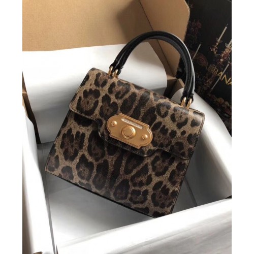 Dolce Gabbana SICILIË Chrysanthemum kalfsleren draagtassen 5588-3 zwart