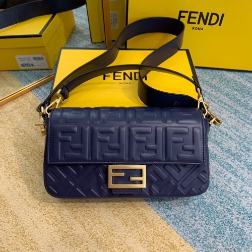 FENDI BAGUETTE Mini schoudertas 8BS017 donkerblauw