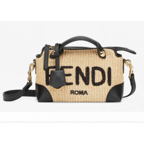 FENDI Gevlochten Strozak F1578 Zwart