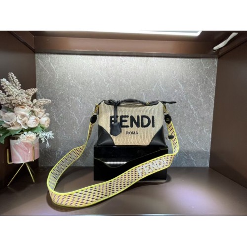 FENDI gevlochten strozak F6535 zwart