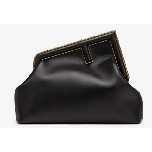 FENDI FIRST MEDIUM leren tas 8BP127AB zwart