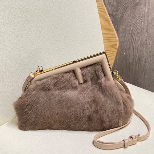 FENDI FIRST KLEINE nerts tas 8BP129A grijs