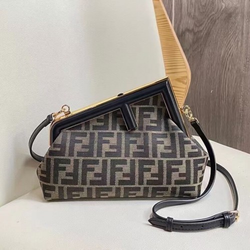 FENDI FIRST stoffen tas 5FB2322 zwart