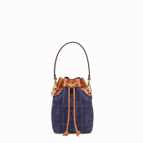 FENDI MON TRESOR Minitas van blauw canvas 8BS010