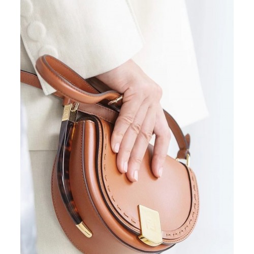 FENDI MOONLIGHT leren tas 8BT346A bruin