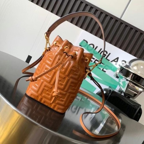 FENDI Mon Tresor leren minitas 8BS010 bruin