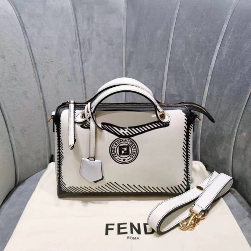 FENDI Originele Leren Tas FD6588 Wit