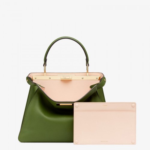 FENDI PEEKABOO ISEEU MEDIUM Groene leren tas 8BN321A6