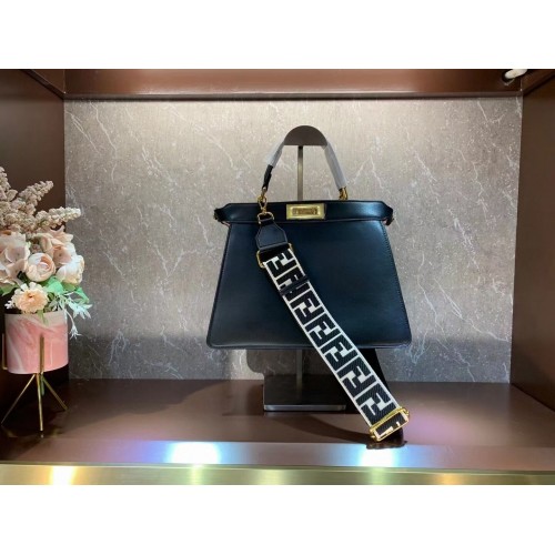 FENDI PEEKABOO ISEEU MEDIUM leren tas 8BN321A6 zwart