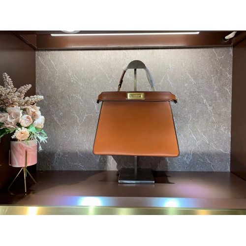 FENDI PEEKABOO ISEEU MEDIUM leren tas 8BN321A6 bruin