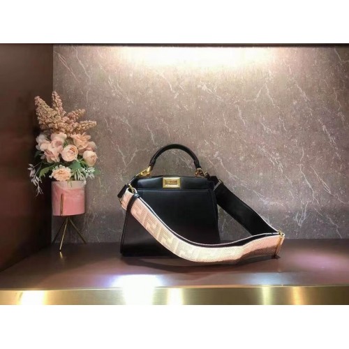 FENDI PEEKABOO ISEEU SMALL leren tas F1615 zwart