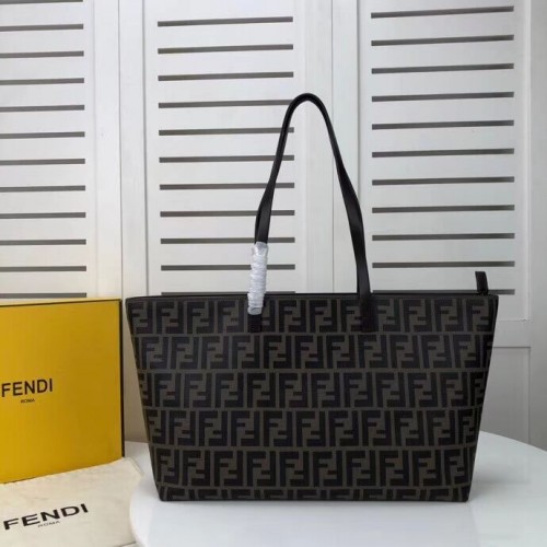 FENDI Shopper canvas tas F8008 bruin