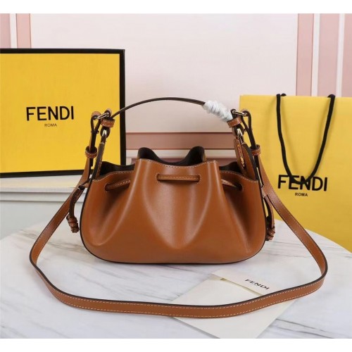 FENDI TOUCH leren tas 8BS059 Caramel