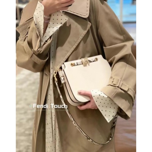 FENDI TOUCH leren tas 8BT349AH wit