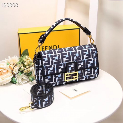 FENDI stoffen tas 8BR600 zwart