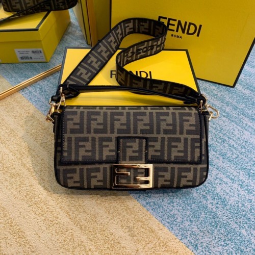 FENDI stoffen tas 8BR601 bruin