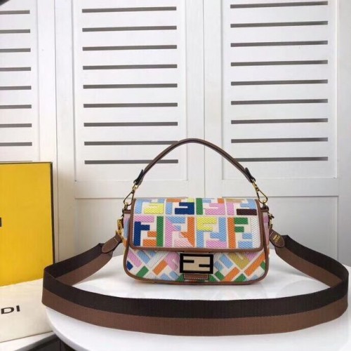 FENDI stoffen tas F0386 Regenboog