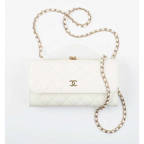 FLAP TELEFOONHOUDER MET KETTING AS2875 WIT