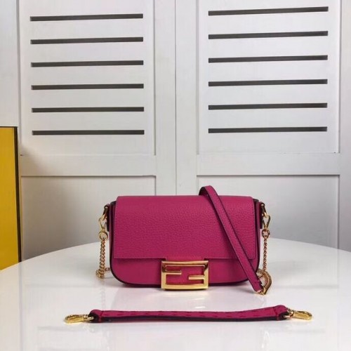 Fendi BAGUETTE leren tas F2467 roze