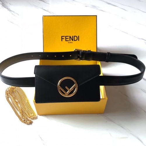 Fendi BELT BAG leren heuptas 8BM005 zwart