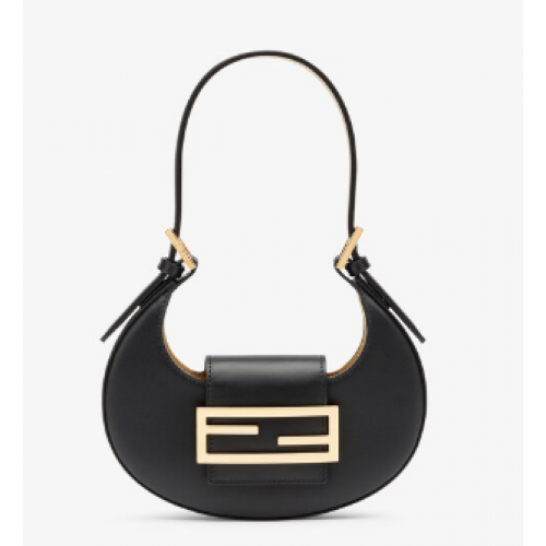 Fendi Cookie zwart lederen minitas 8BS065A