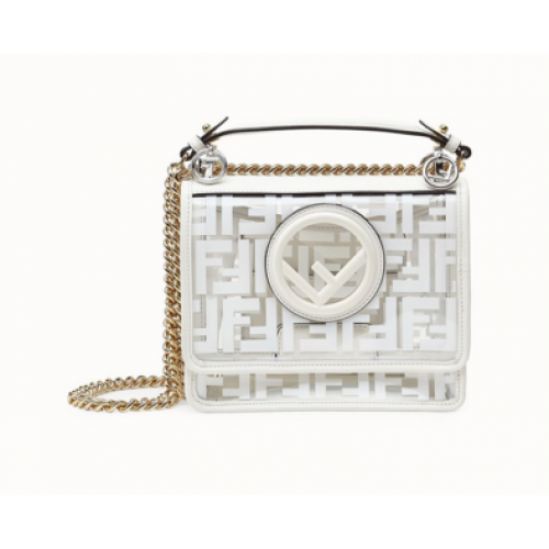 Fendi KAN IF SMALLPU draagtas 8BT286A7T wit