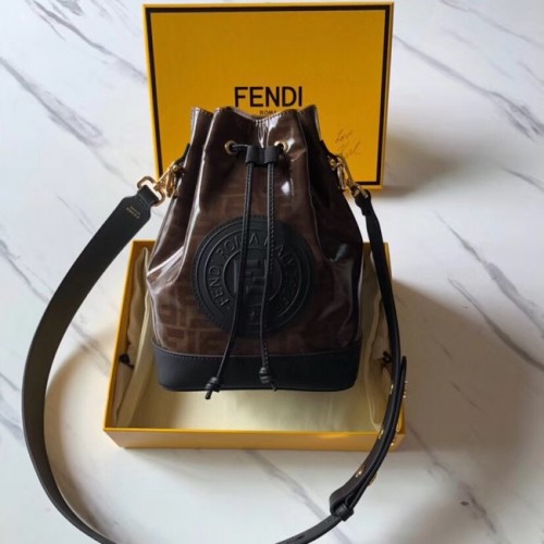 Fendi MON TRESOR Multicolor stoffen tas 8BT298 zwart