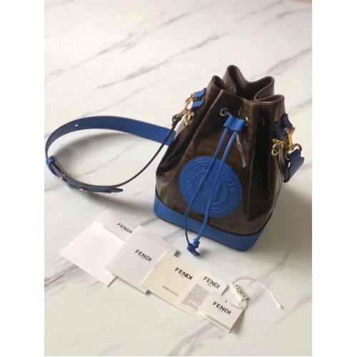 Fendi MON TRESOR Multicolor stoffen tas 8BT298 blauw