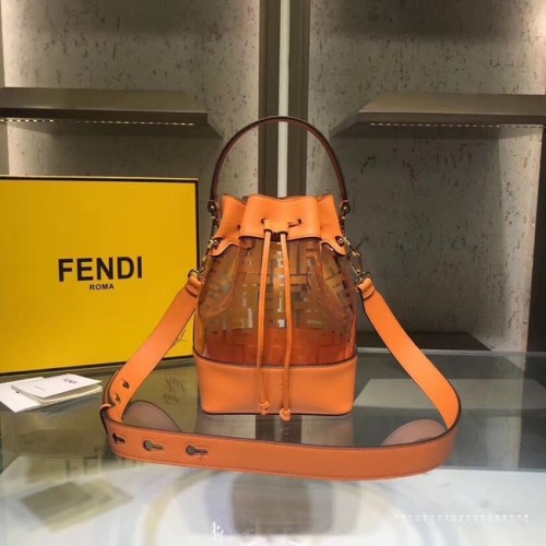 Fendi MON TRESOR PU Mini Handtas 8BS010 bruin
