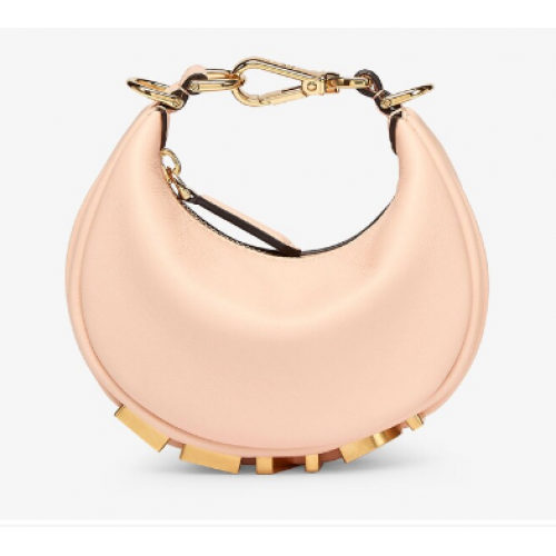 Fendi Nano Fendigraphy Roze leren bedel 7AS089A