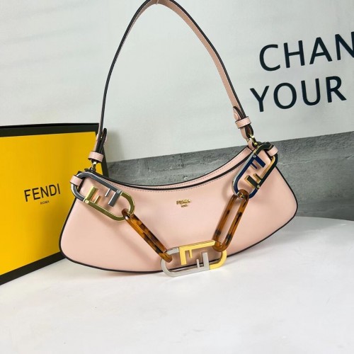 Fendi O Lock Swing Mint leren etui 8BS068A lichtroze