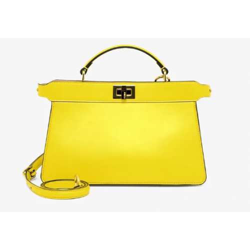 Fendi PEEKABOO ISEEU EAST-WEST leren tas 8BN323A geel