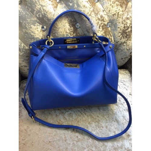 Fendi Kiekeboe Tas Kalfsleer 30340 Blauw