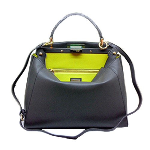 Fendi Peekaboo tas origineel leer FD2311 diepgrijs