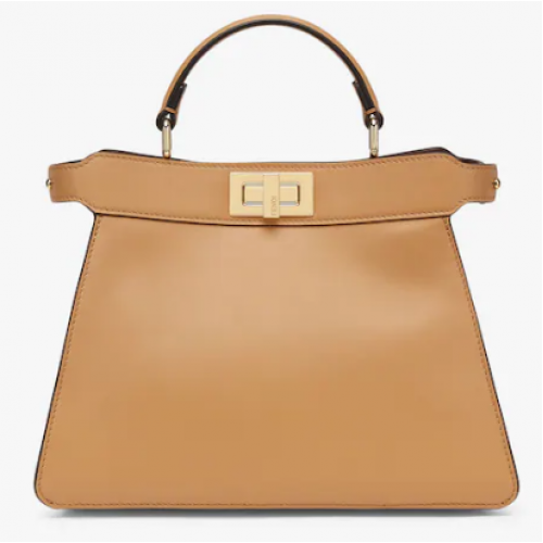 Fendi Peekaboo Iseeu Kleine leren tas 8BN327A Bruin