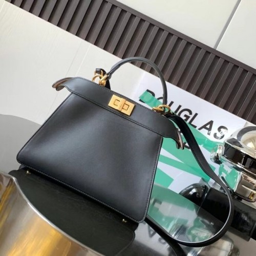 Fendi Peekaboo Iseeu Kleine leren tas 8BN327A zwart