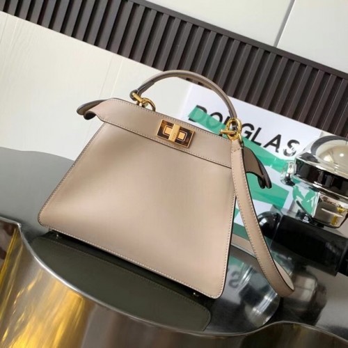 Fendi Peekaboo Iseeu Kleine leren tas 8BN327A grijs