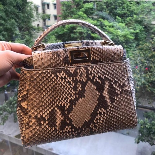 Fendi Python lederen draagtas 9912