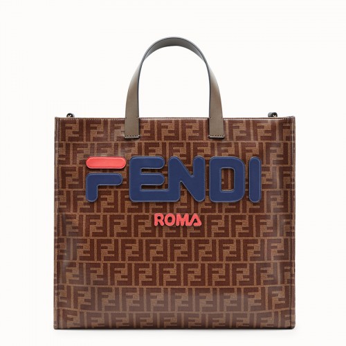 Fendi SHOPPER F1843 bruin&blauw