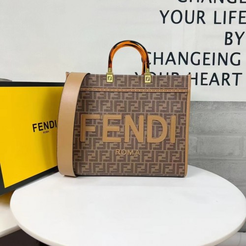 Fendi Tote stoffen boodschappentas met graffitiprint F0707-4