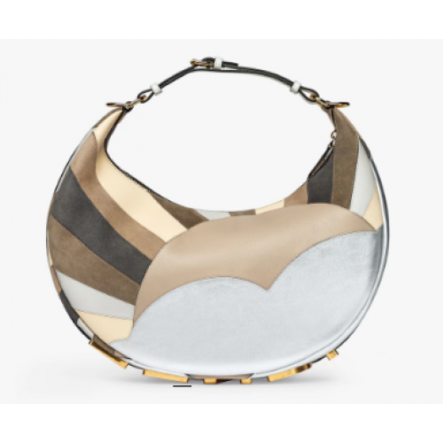 Fendi graphy Small Leren tas met veelkleurige inleg 8BR798A